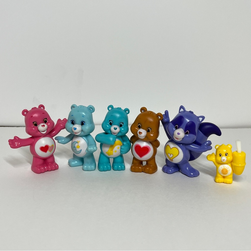 Care Bears Mini Figure Toys TCFC Lot Blind Bag NOT POSABLE Cake Toppers Cousins